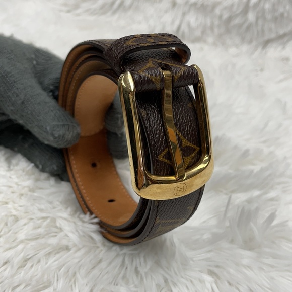 LOUIS VUITTON CLASSIC MONOGRAM BELT M6919 SZ 95/38 - Picture 3 of 12